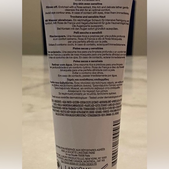Lancôme Creme-Mousse Confort-4.2oz w/Bonus Eye Makeup Remover 0.5oz NWOB🌷 - Picture 2 of 2